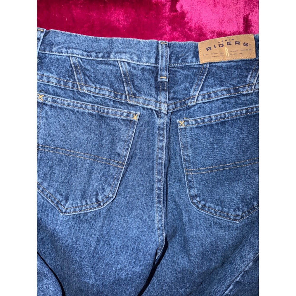 Vintage Riders by Lee High Waisted Mom Jeans Medium Wash Tapered Leg 12 M Cotton - Picture 4 of 5